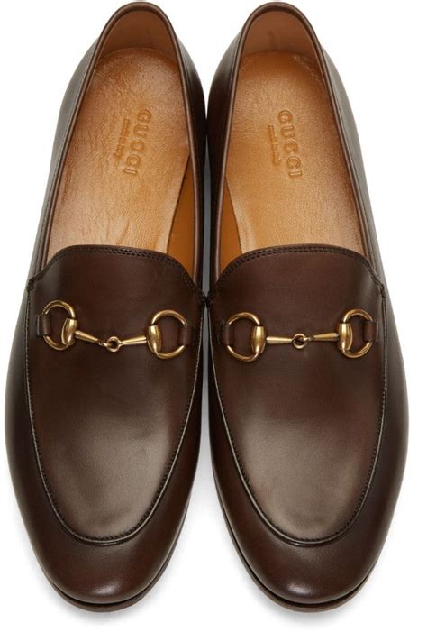 brown gucci loafers women's
